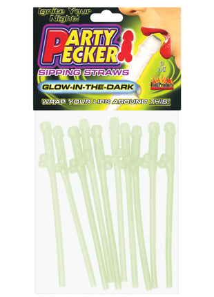 Pecker Sipping Straws - Pack Of 10