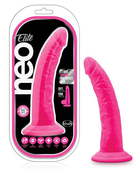 Blush Neo Elite 7.5" Silicone Dual Density Cock