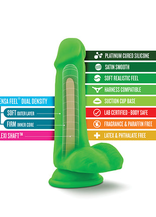 Neo Elite 6" Dual Density Dildo W/Balls