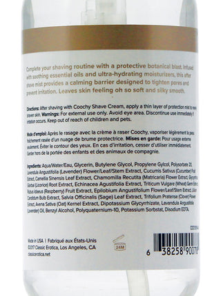Coochy After Shave Protection Mist - Ingredients