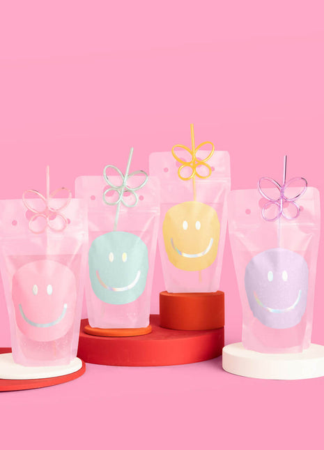 Smiley Sippers & Straws Set