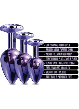Nixie Metal Jeweled Butt Plugs