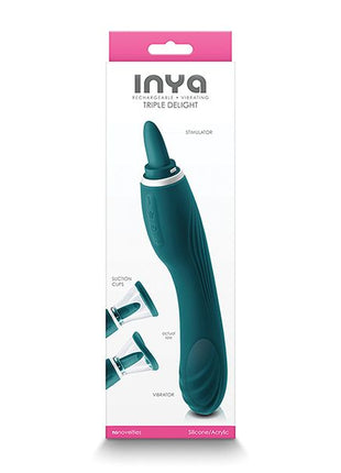 Triple Delight Rechargeable Silicone Vibrator