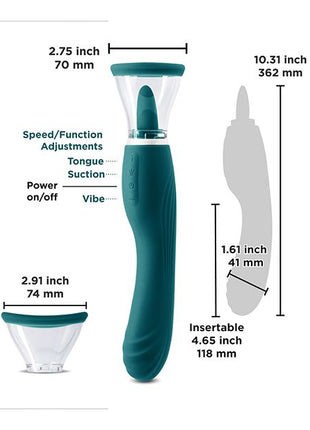 Triple Delight Rechargeable Silicone Vibrator