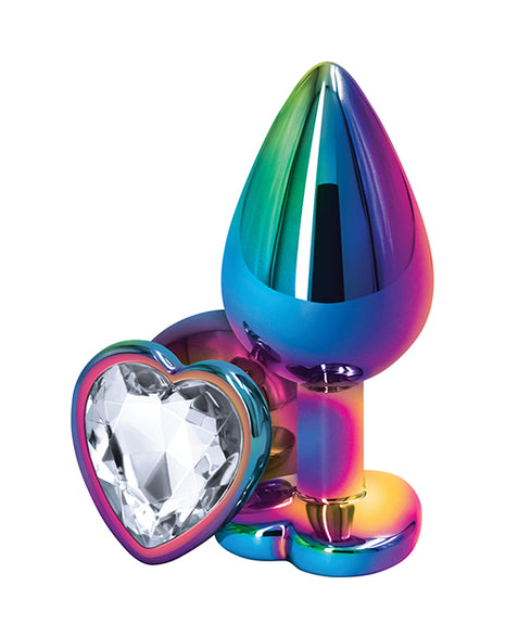 Rear Assets Multi Color Heart Plug Medium