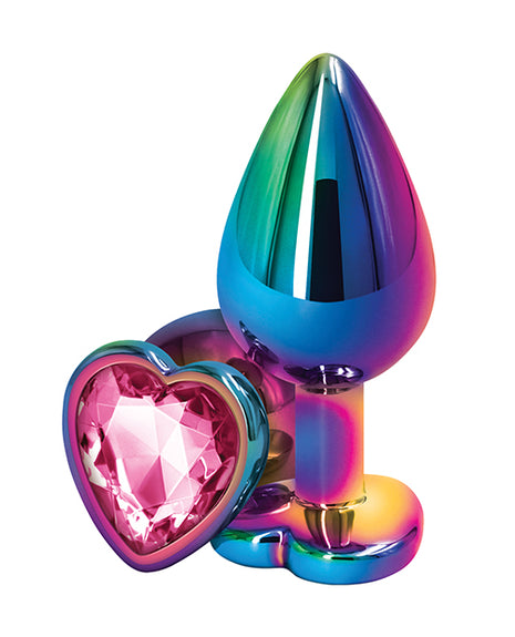 Rear Assets Multi Color Heart Plug Medium