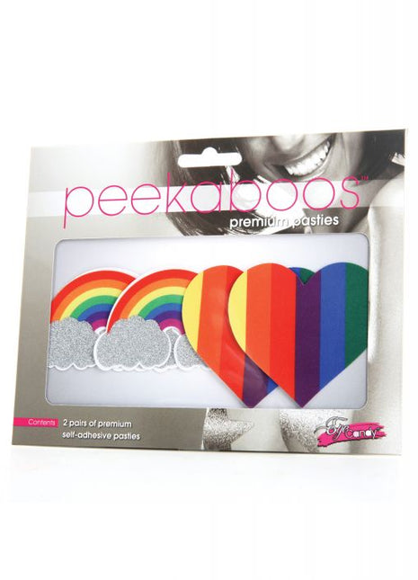Peekaboos Pride Glitters Rainbows & Hearts