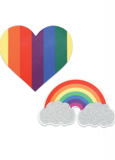 Peekaboos Pride Glitters Rainbows & Hearts