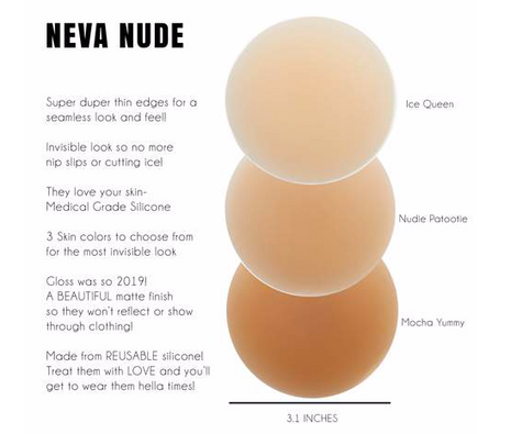 Neva Nude Reusable Silicone Pasties