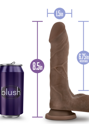 Au Naturel Mister Perfect Dildo with Balls 8.5in