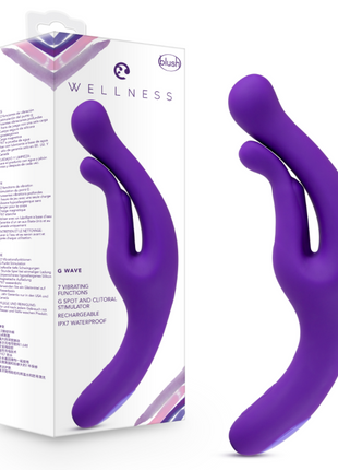 Wellness G Wave Rechargeable Silicone G-Spot Vibrator - Purple
