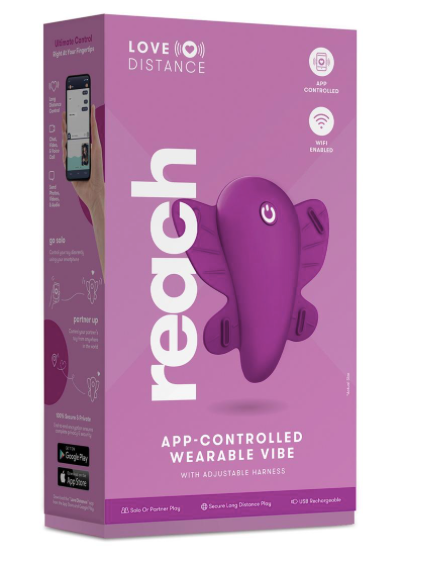 Love Distance Reach App Controlled Rechargeable Silicone Wearable Vibe - Rose