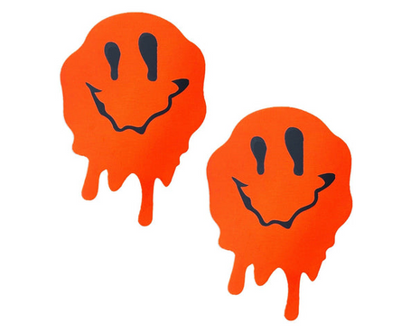 Smiley Vibes Blacklight Nipple Cover Pasties