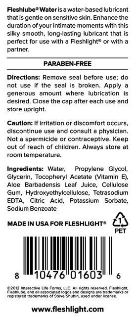 Fleshlube Water Based Lube