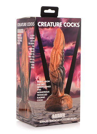 Creature Cocks Ravager Rippled Tentacled Monster Silicone Dildo