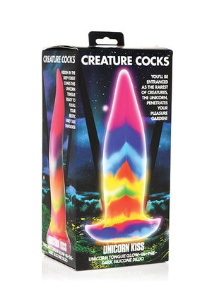 Creature Cocks Unicorn Kiss Silicone Tongue Dildo - Glow in the Dark