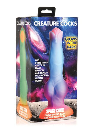 Creature Cocks Space Cock Silicone Alien Dildo - Glow in the Dark