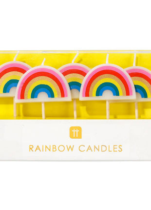 Rainbow Shaped Cake Candles
