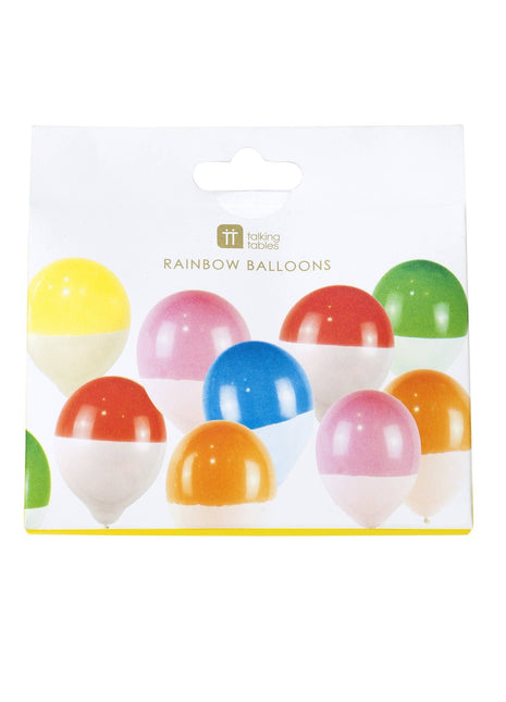 We Heart Two Toned Brights Dipped Balloons