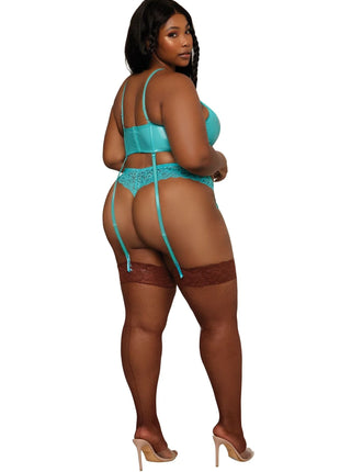 Plus Size Stretch Vinyl Bustier