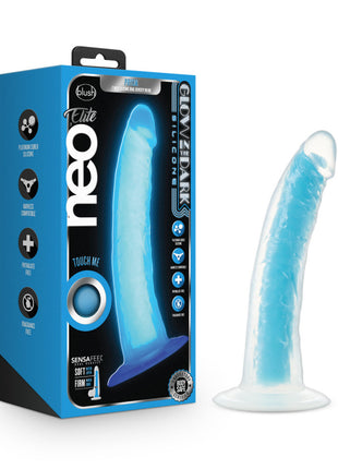 Neo Elite Glow 7.5" Cock with Suction Cup