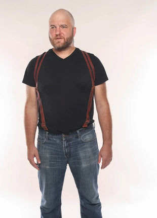 Martingale Leather Suspenders