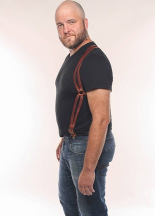 Martingale Leather Suspenders