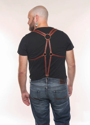Martingale Leather Suspenders
