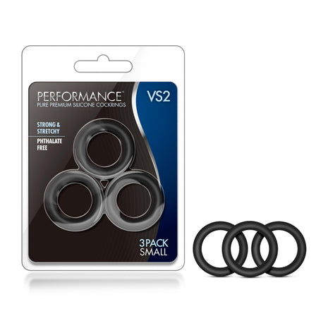 Performance VS2 Pure Premium Silicone Cockrings - Small