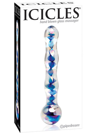Icicles No. 8 Hand Blown Glass Massager