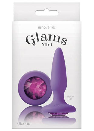 Glams Silicone Anal Plug with gem