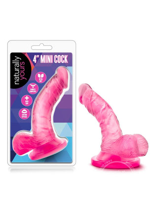 Naturally Yours Mini Dildo with Balls 4.75in
