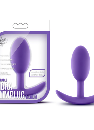 Blush Luxe Medium Vibra Slim Plug