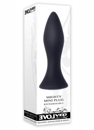 Mighty Mini Rechargeable Silicone Anal Plug with 20 Functions and Speeds