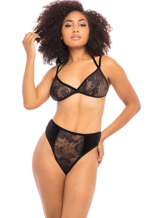 Bethany Crushed Velvet Lingerie Set