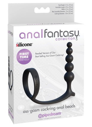 Anal Fantasy Collection Ass-gasm Silicone Cockring Anal Beads