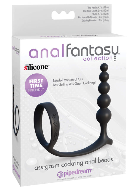Anal Fantasy Collection Ass-gasm Silicone Cockring Anal Beads