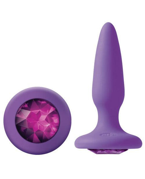 Glams Silicone Anal Plug with gem