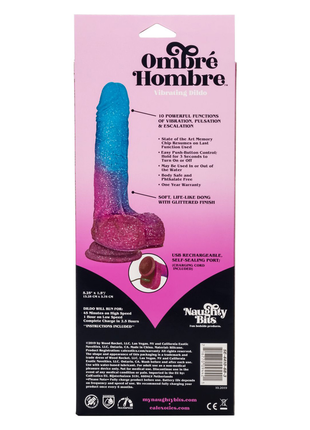 Naughty Bits Ombre Hombre Vibrating Dildo