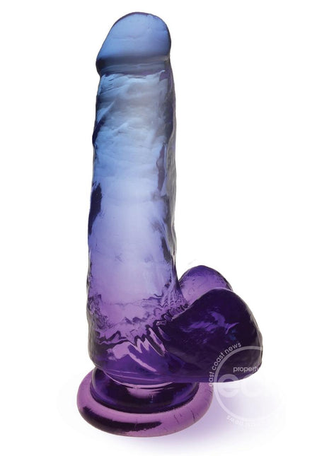 Shades Gradient 7in Dildo - Blue & Violet
