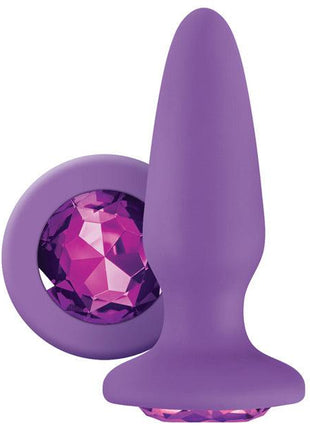 Glams Silicone Anal Plug with gem