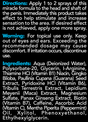 Mansation Male Stimulation Spray - 1 oz. Bottle