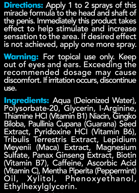 Mansation Male Stimulation Spray - 1 oz. Bottle