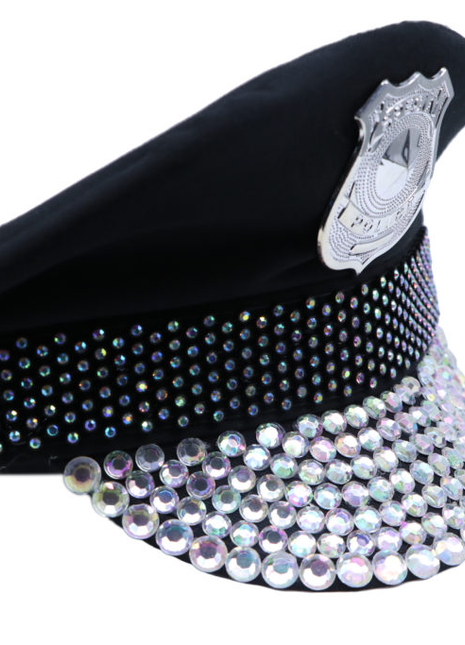 Bejeweled Cop Hat