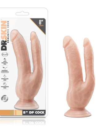 Dr. Skin 8" DP Cock Vanilla