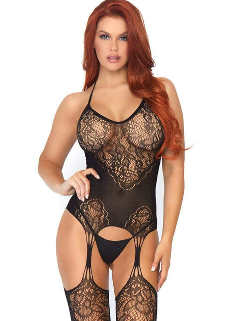 Pure Obsession Suspender Bodystocking