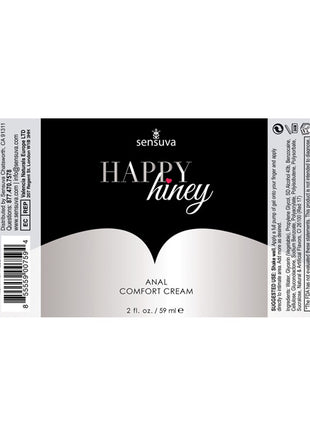 Sensuva Happy Hiney Anal Comfort Cream - 2 oz