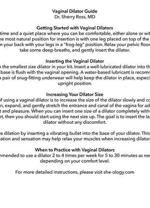 She Ology 3pc Wearble Dilator Set