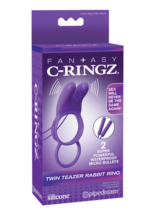 Fantasy C-Ringz Twin Teazer Rabbit Ring - Purple