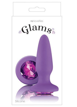 Glams Silicone Anal Plug with gem